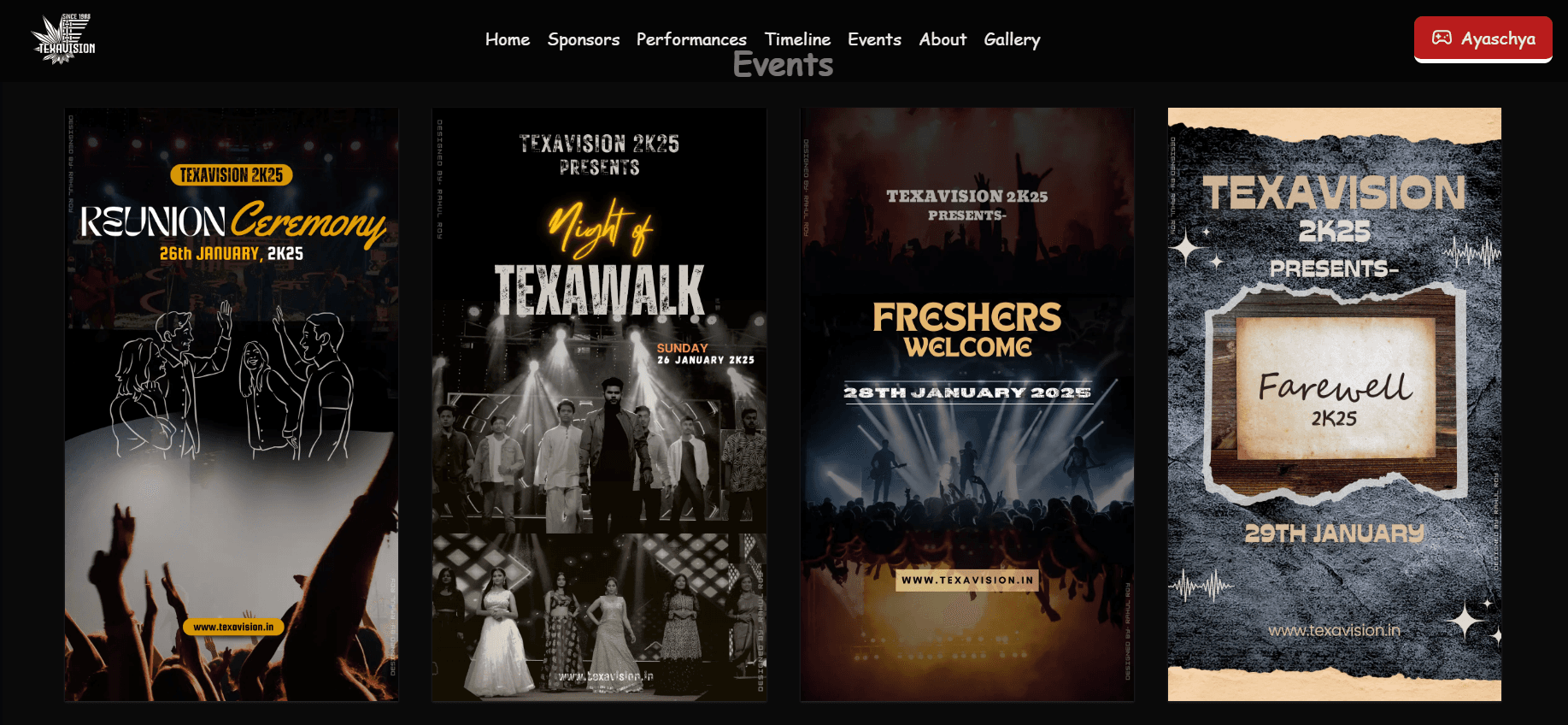 Graphic Designing: Texavision 2K25